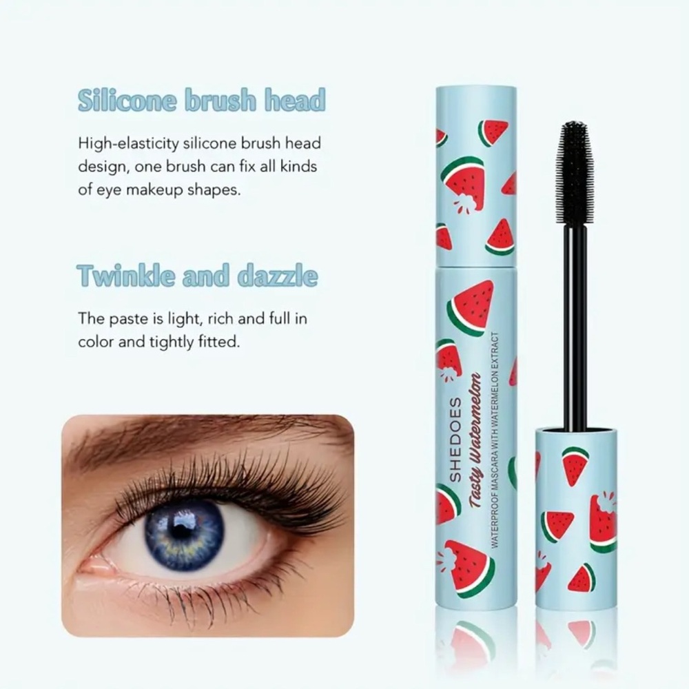 Waterproof Mascara in Light Blue Watermelon Print - Picture 4 of 8